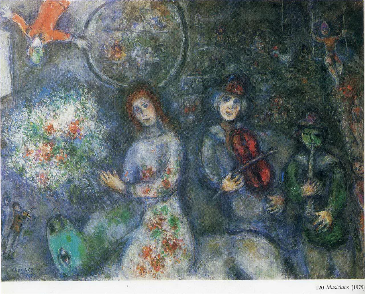 Musiker Zeitgenosse Marc Chagall Ölgemälde